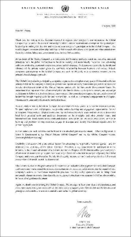 江南APP官方网站BANDAO加入联合国全球契约组织 助推新旧动能转换可持续发展