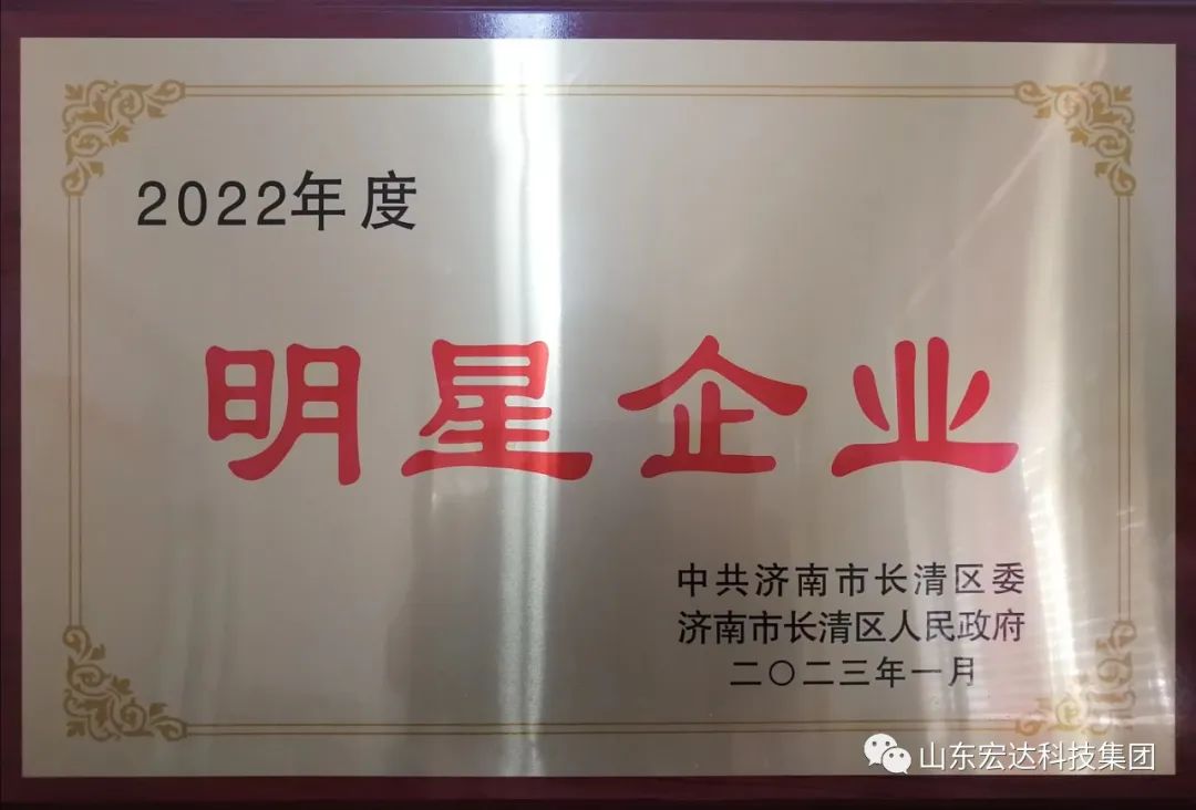 【再耀星坛】江南APP官方网站BANDAO再获长清区“明星企业”称号
